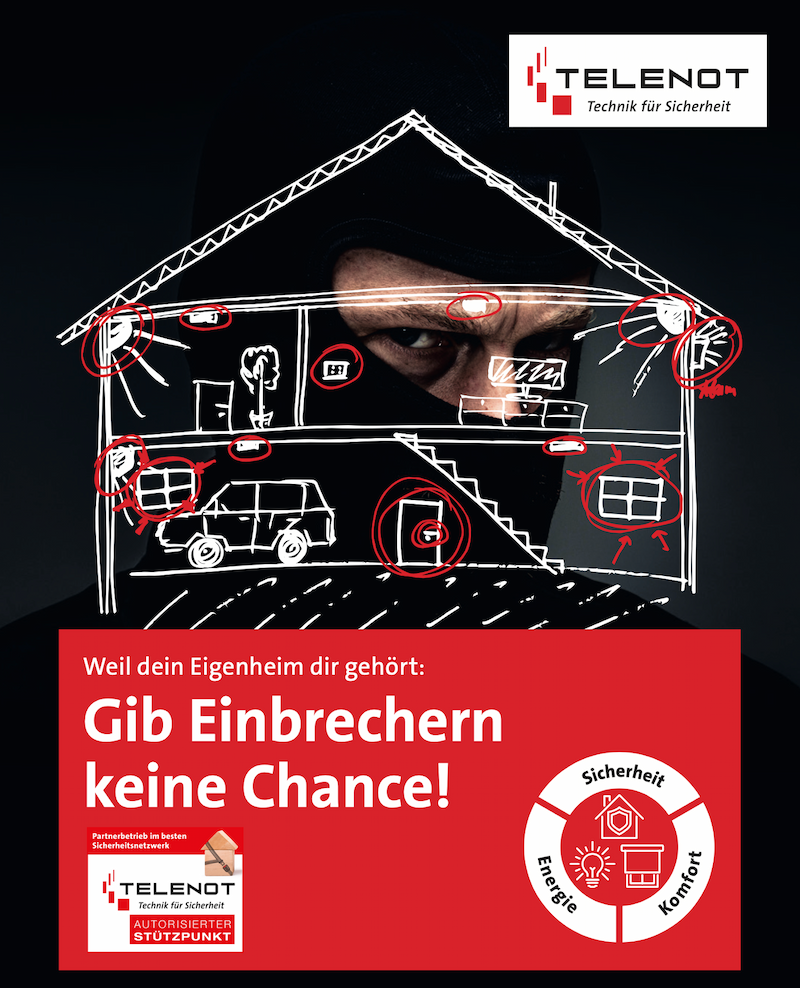 Werbung für Telenot